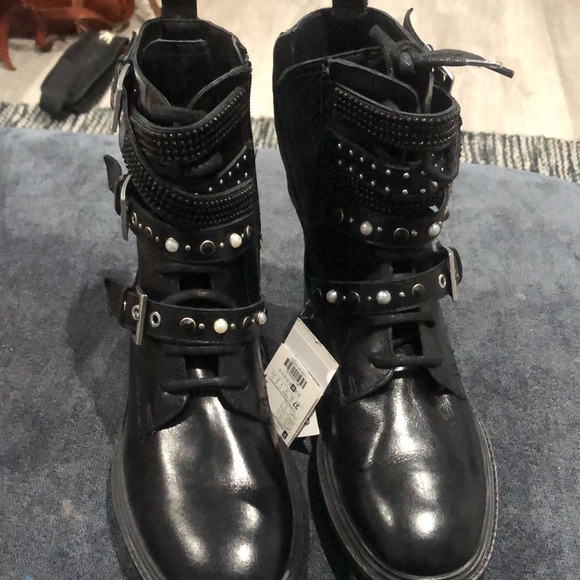 Zara studded combat boot - Picture 2 of 4
